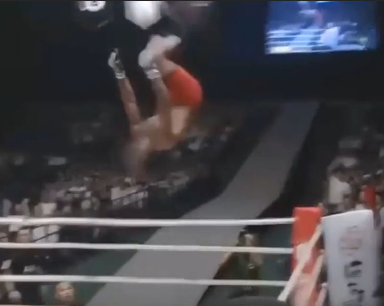 Krazy horse loved to flip off the top rope/ top of the Cage